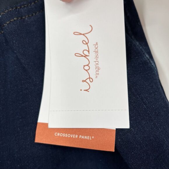 Isabel Maternity Jeans Women 12 Bootcut Crossover Belly Band NWT - Picture 4 of 5